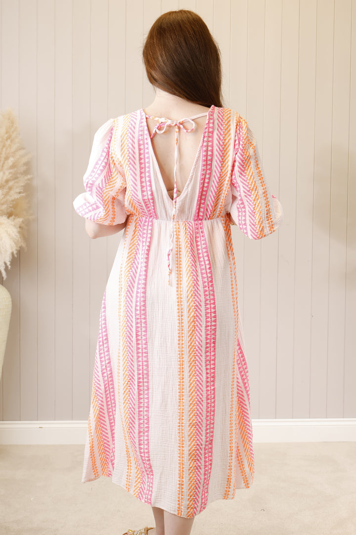 Aztec Neon Maxi White