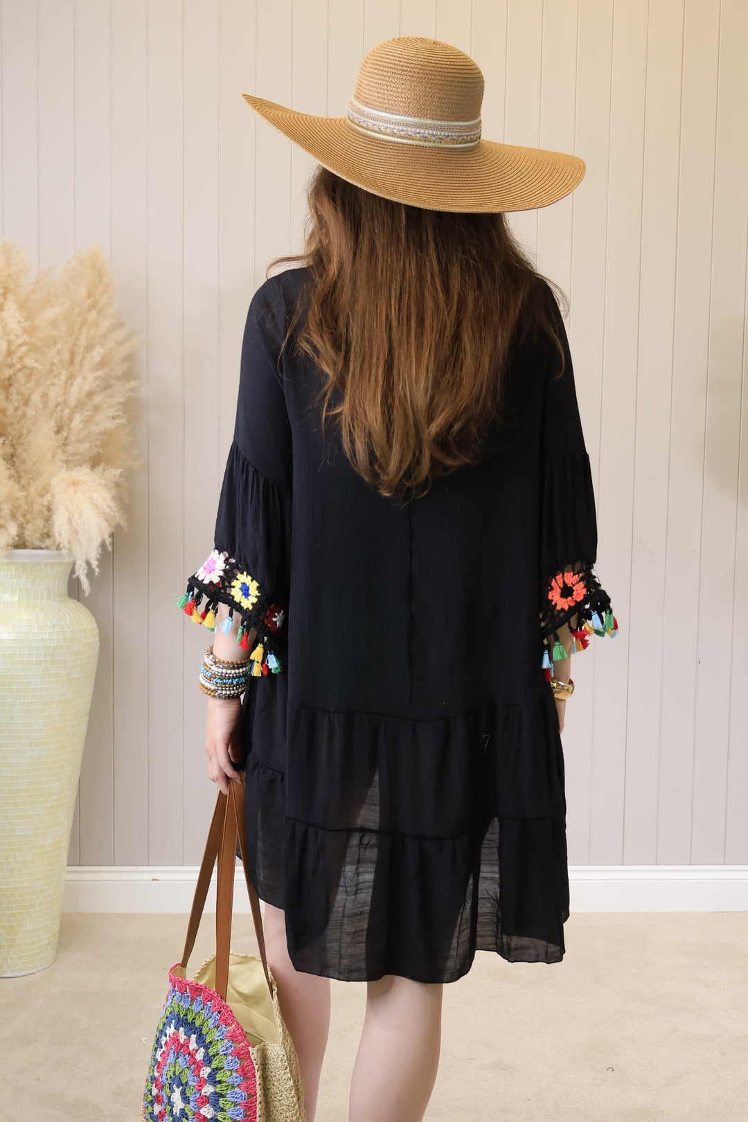 Kiyana Boho Kaftan Black