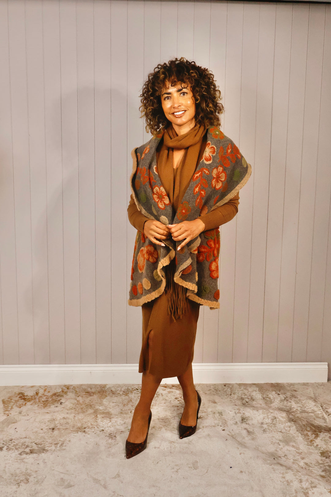 Aya Waterfall Waistcoat Grey