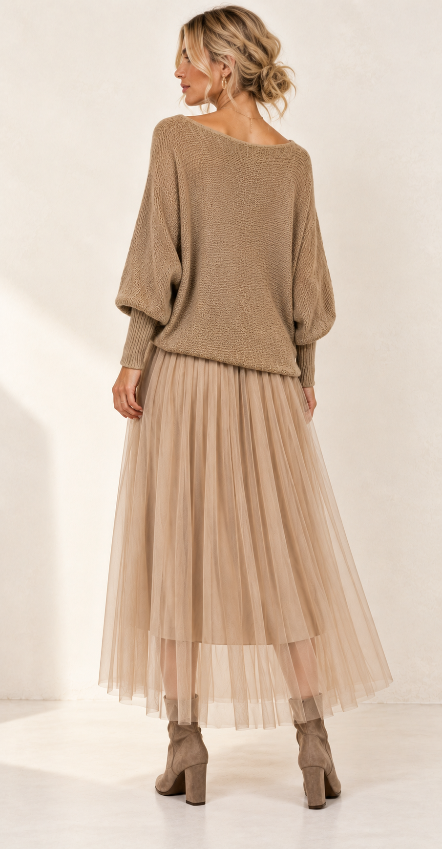 Levana Dress & Jumper Set Camel