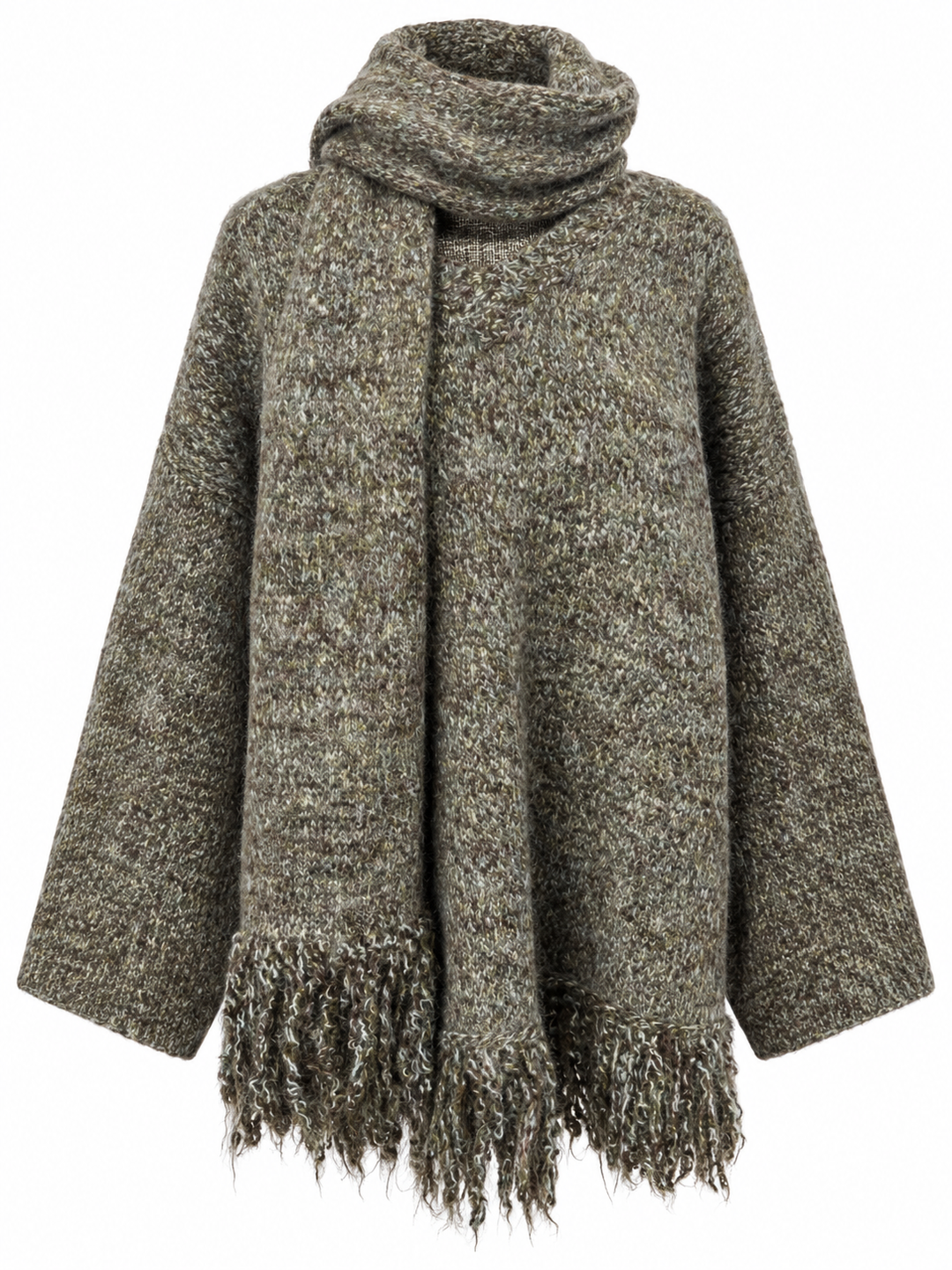 Robyn Scarf & Jumper Set Khaki