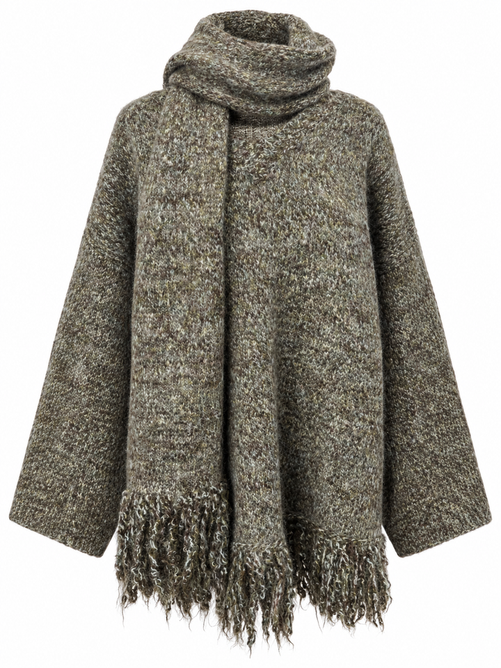 Robyn Scarf & Jumper Set Khaki