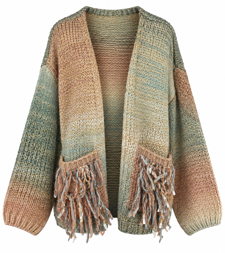 Boho Ombre Knit Cardigan Multi