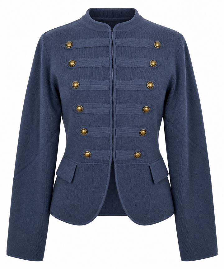 Maverick Military Cardigan Navy