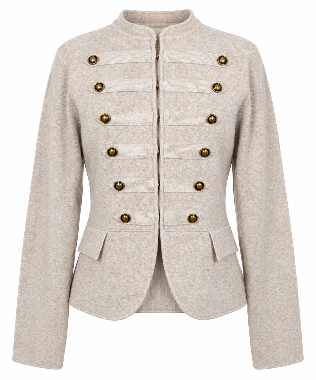 Maverick Military Cardigan Beige
