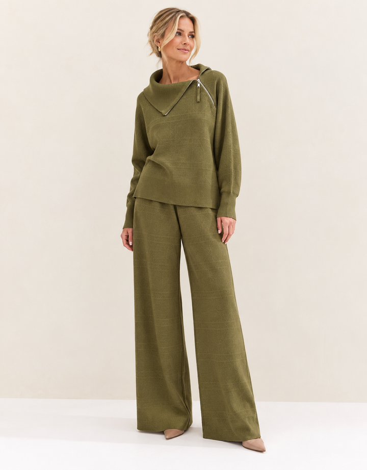 Urban Geometric Lounge Set Olive