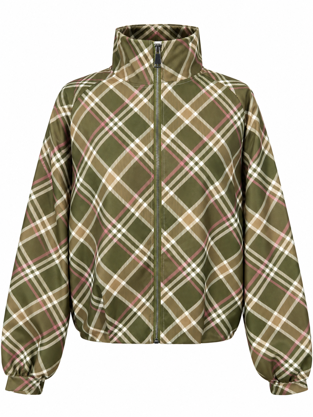 Kelby Tartan Zip Jacket Lime
