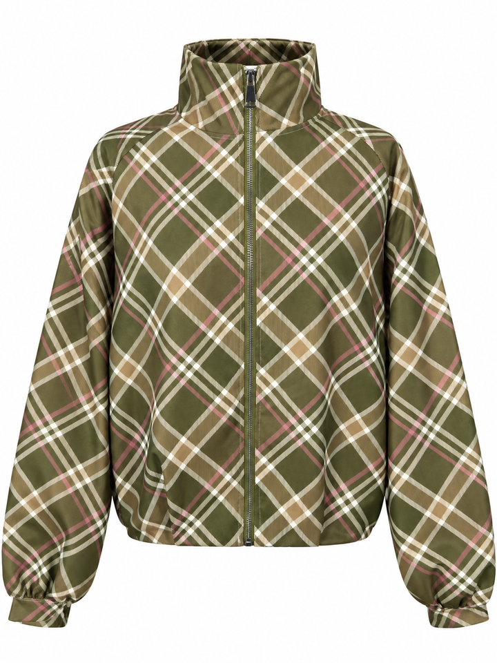 Kelby Tartan Zip Jacket Lime