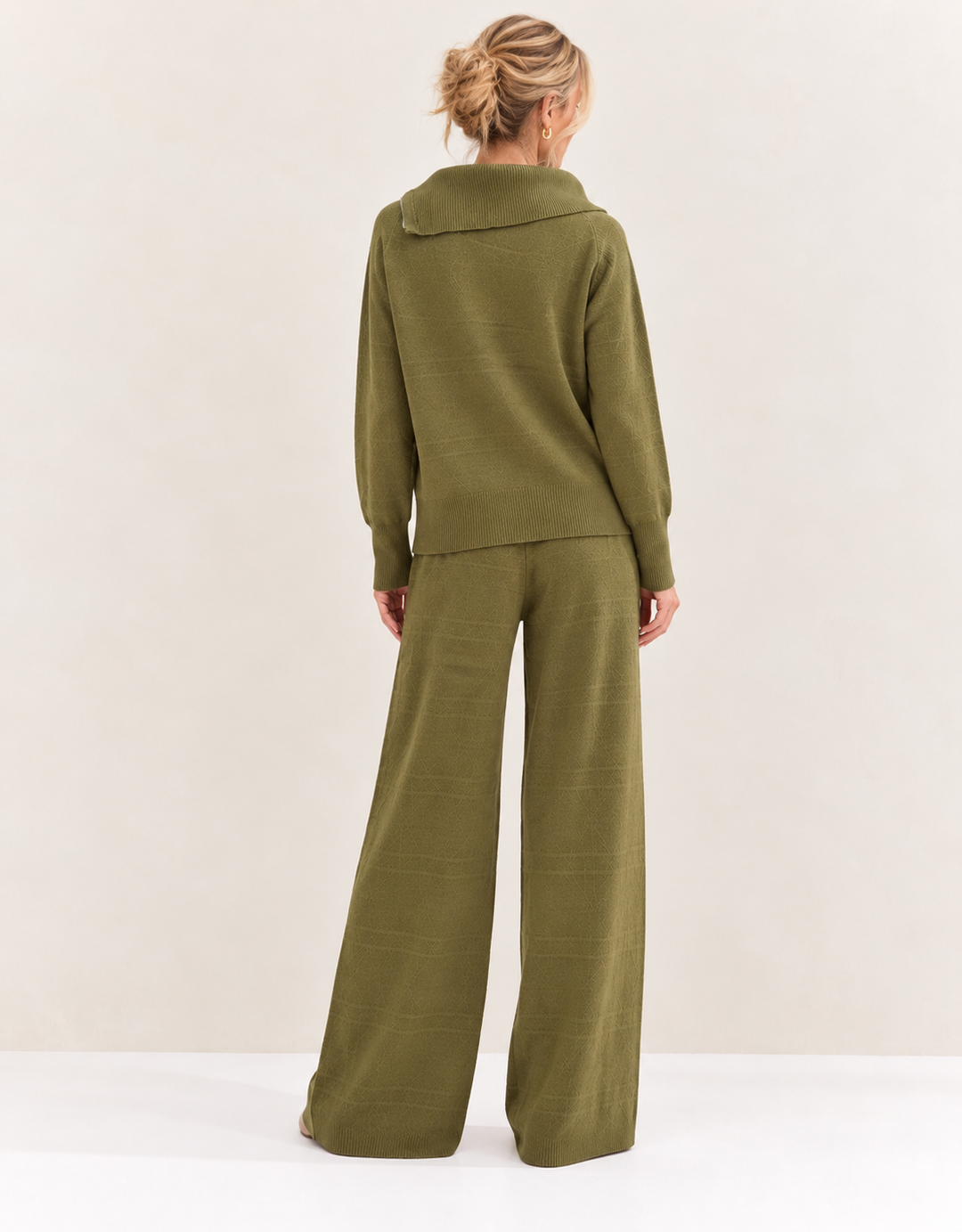 Urban Geometric Lounge Set Olive
