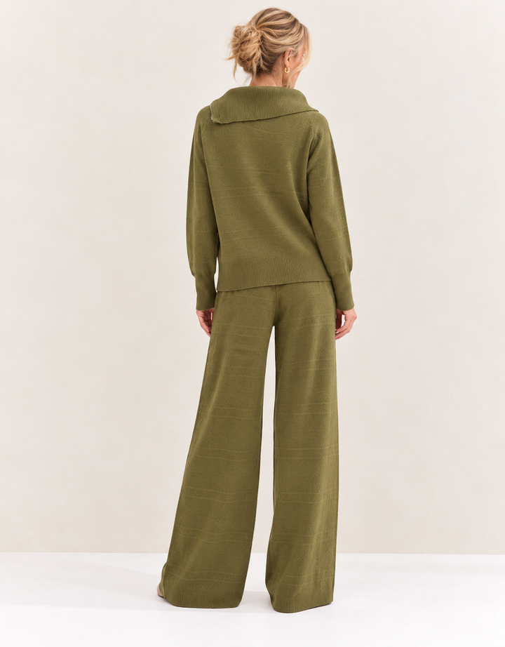 Urban Geometric Lounge Set Olive