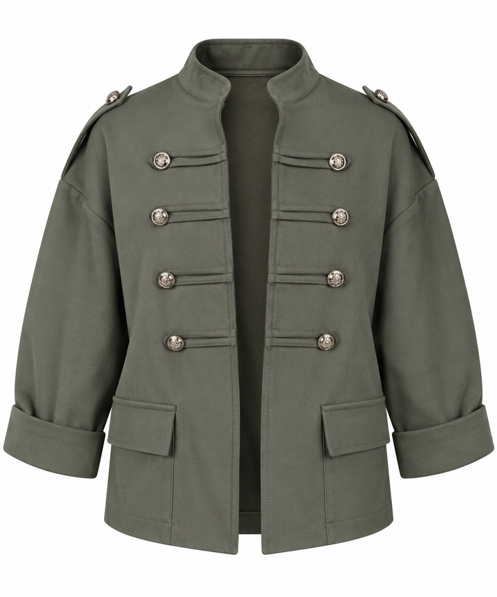 Jodanna Military Jacket Khaki