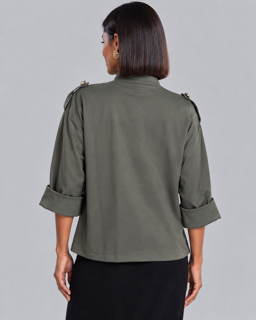 Jodanna Military Jacket Khaki