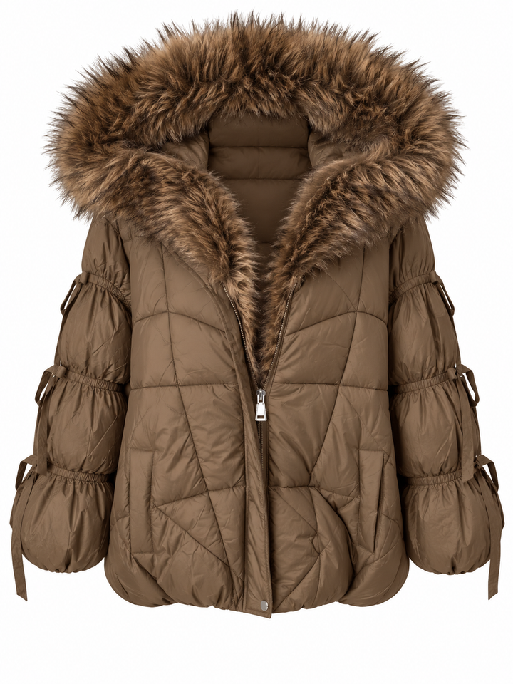 Blaze Oversized Puffer Coat Chocolate