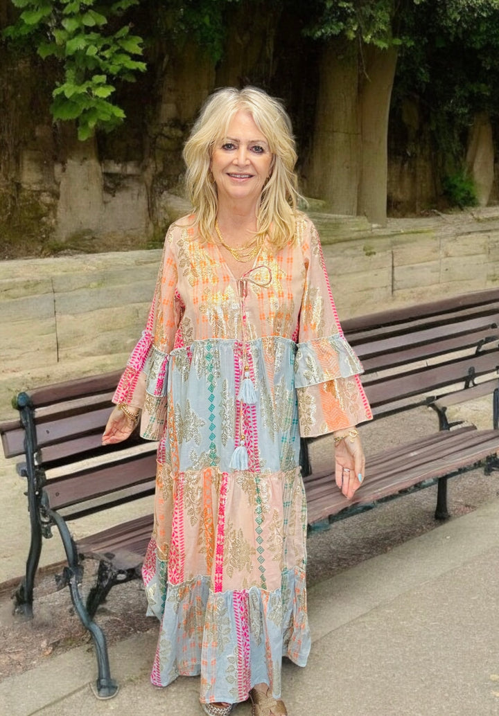 Una  Midaxi Dress Dusky Pink