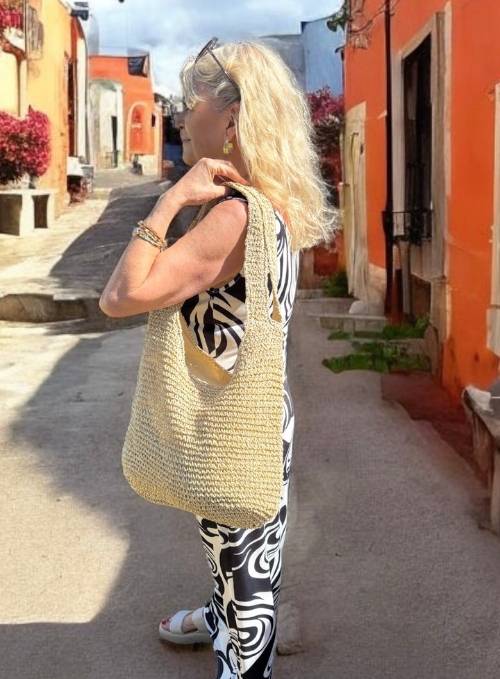 Raffia Beach bag Beige