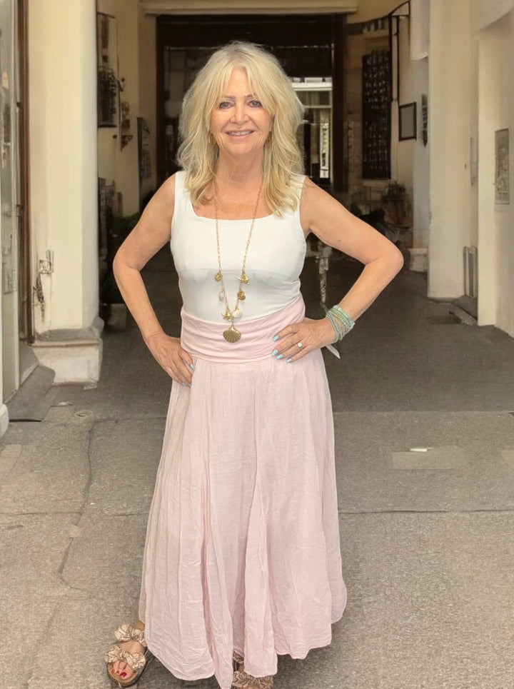 Crinkle Skirt Pink