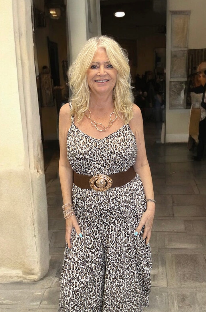 Leopard Print Jumpsuit