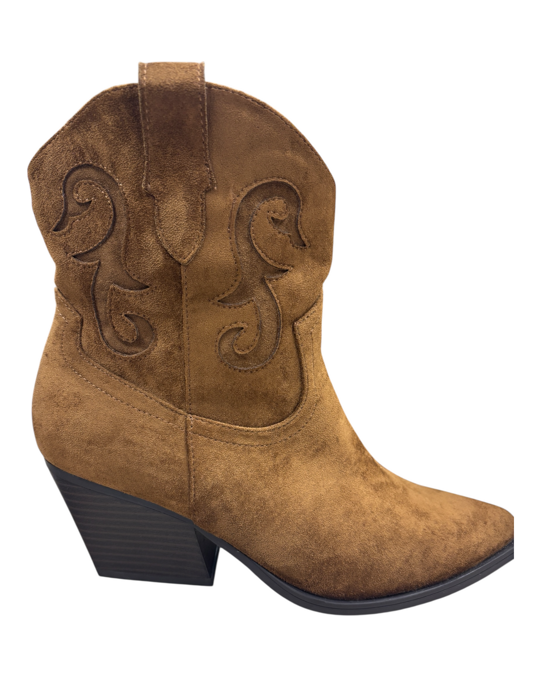 Ankle Cowboy Boots Camel