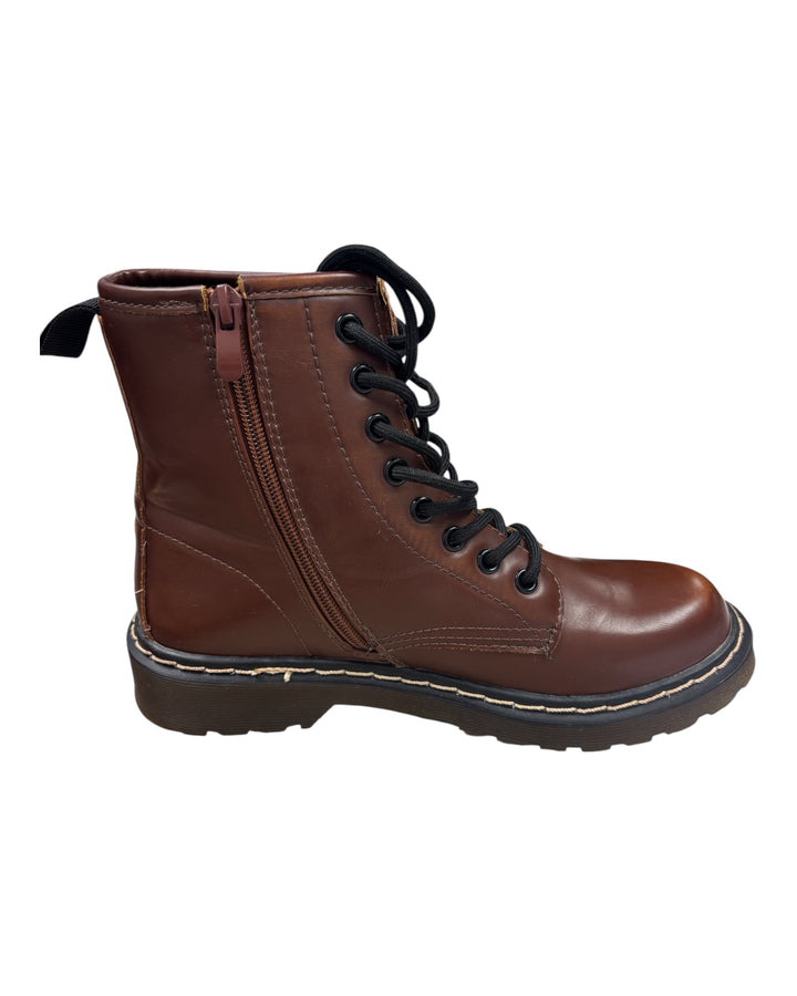 Lace-up Ankle Boots Tan