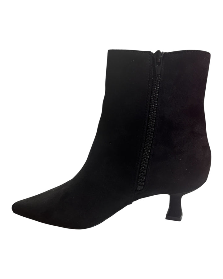 Kitten Heel Ankle Boots Black