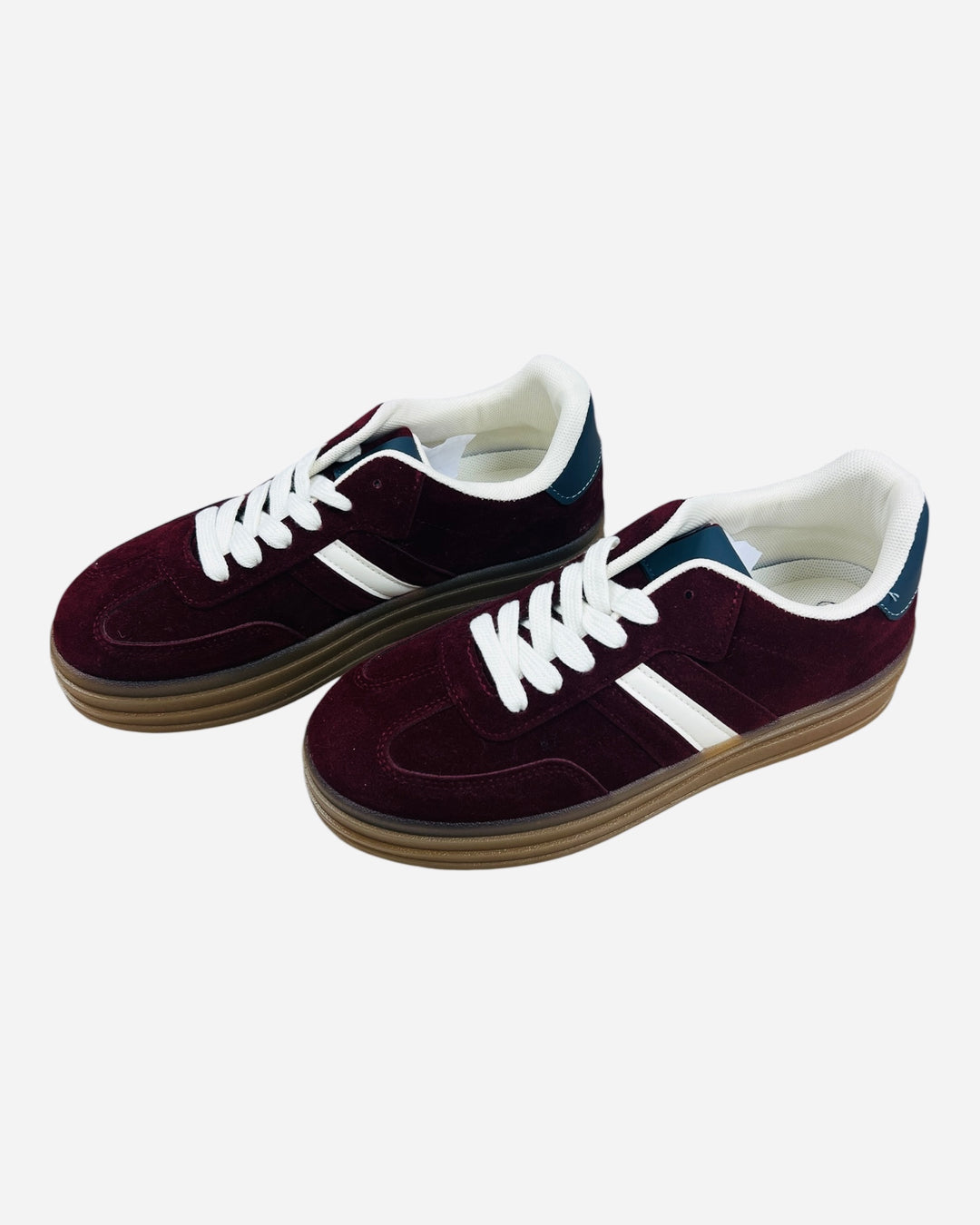 Plum Suede Trainers