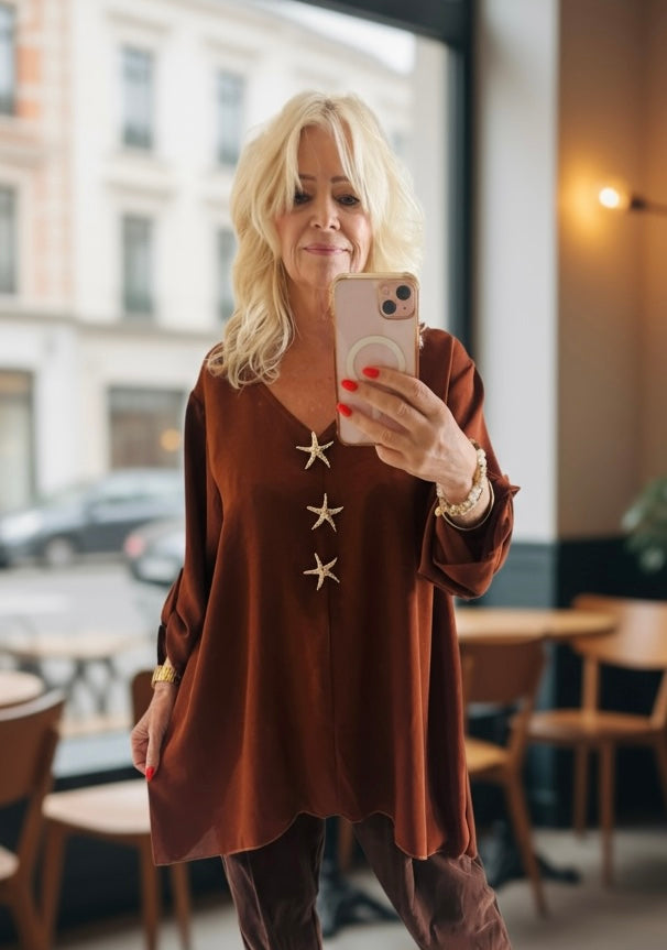 Triple Starfish Top Rust