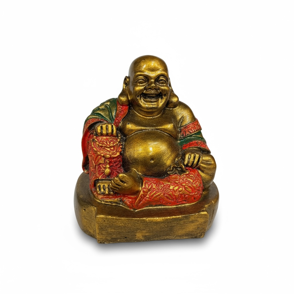 Gold Happy Buddha 15cms