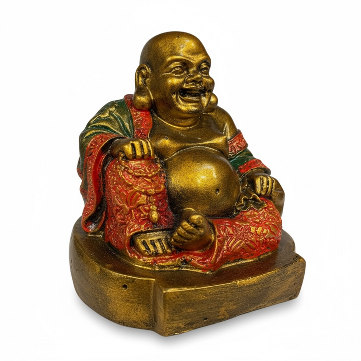 Gold Happy Buddha 15cms