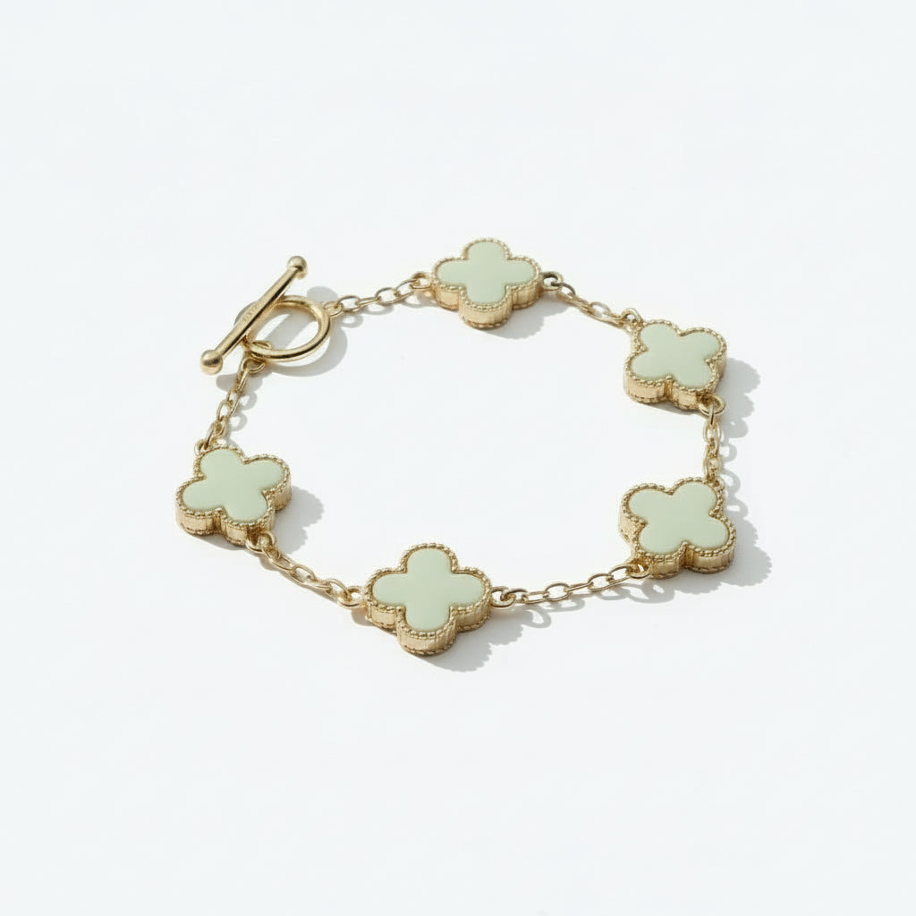 Clover Bracelet Gold/Ivory
