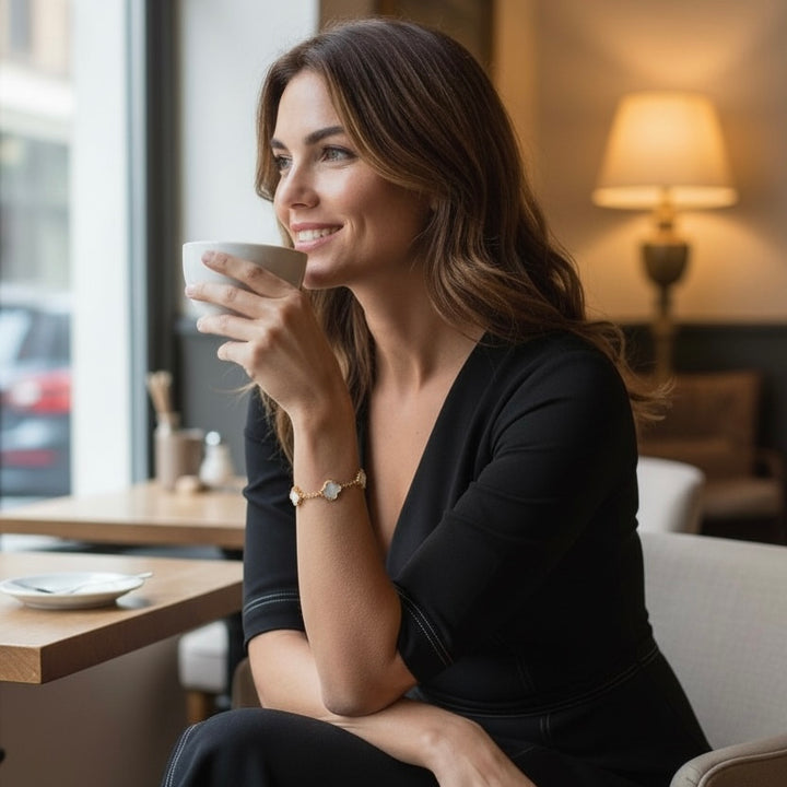 Clover Bracelet Gold/Ivory
