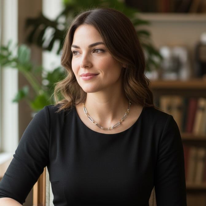 Nyx Link Necklace Two Tone