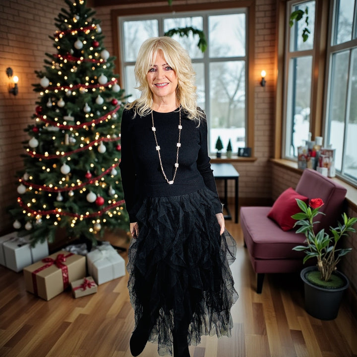 Violetta Tulle Dress Black