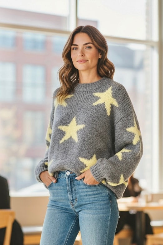 Syrah Star Jumper Grey