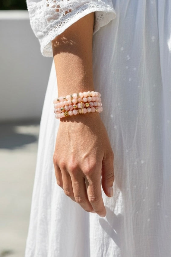 Cherish Crystal Bracelet Pink