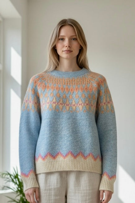 Nalani Nordic Jumper Sky Blue