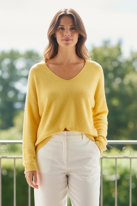 Anabelle V-Neck Jumper Buttercup