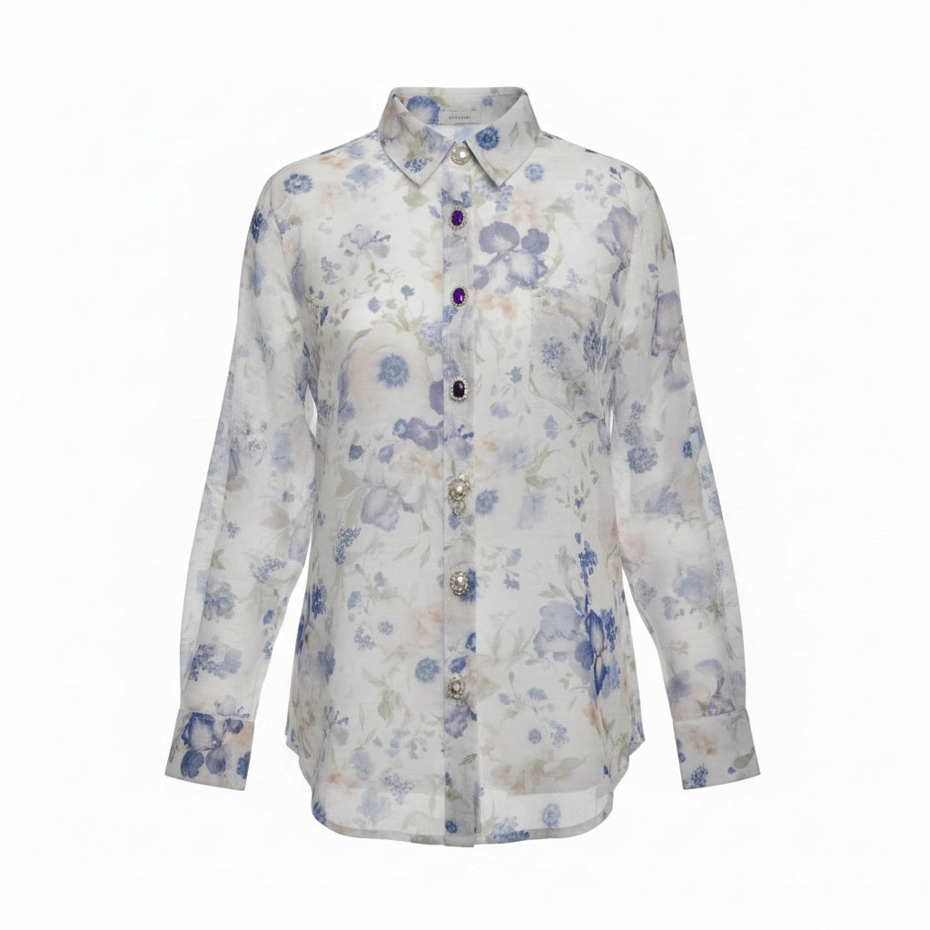 Floretta Floral Shirt Blue