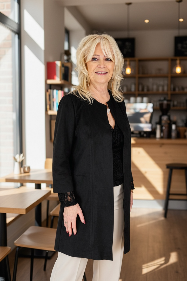 Ivara Suedette Jacket Black