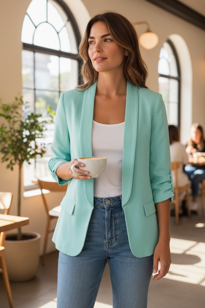 Viviana Blazer Aqua