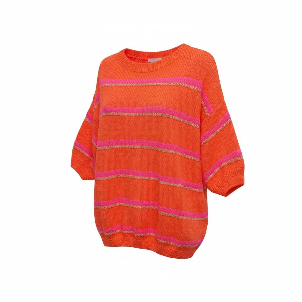 Seren Short Sleeve Jumper Hot Orange