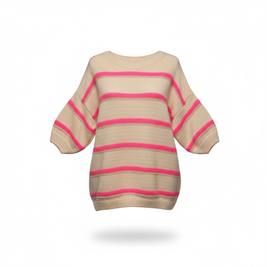 Seren Short Sleeve Jumper Beige