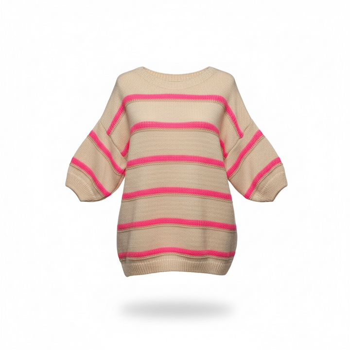 Seren Short Sleeve Jumper Beige