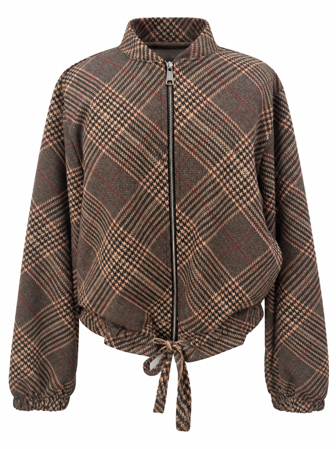 Tabitha Tartan Jacket Grey