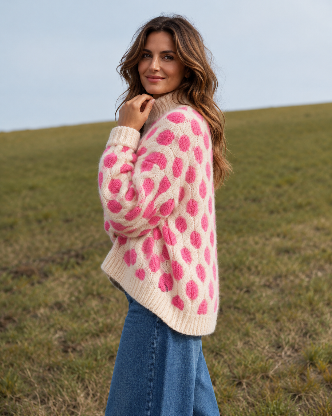 Salina Spot Jumper Pink
