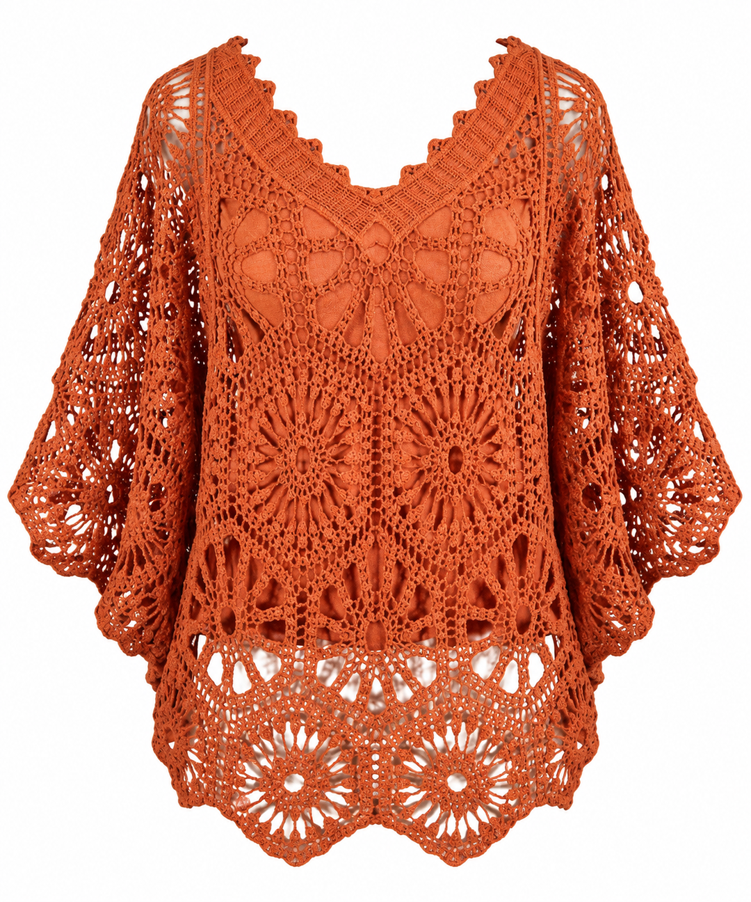 Zephyra Crochet Top Cinnamon