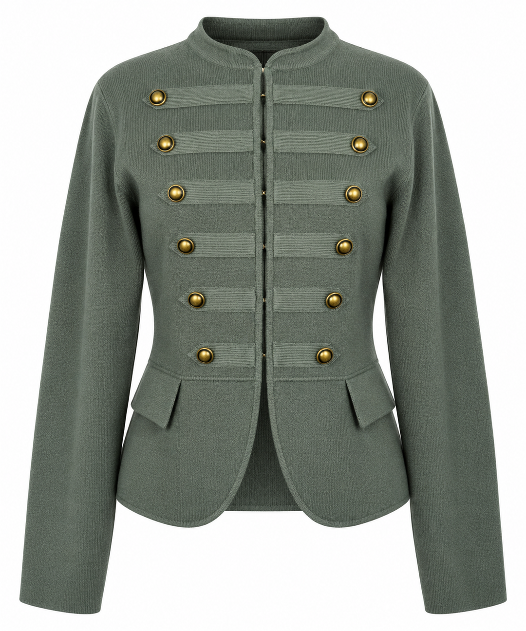 Maverick Military Cardigan Khaki