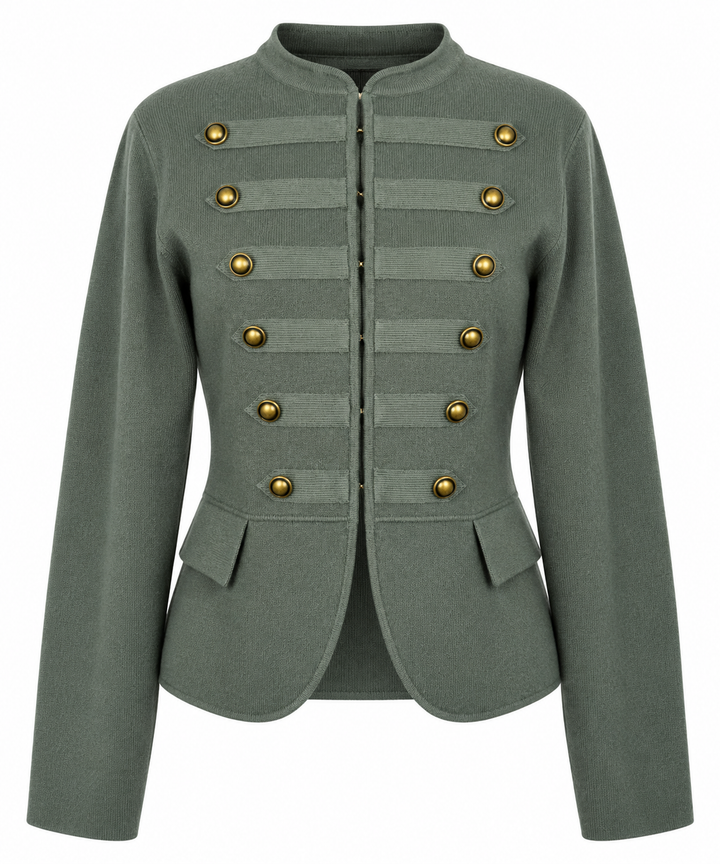Maverick Military Cardigan Khaki