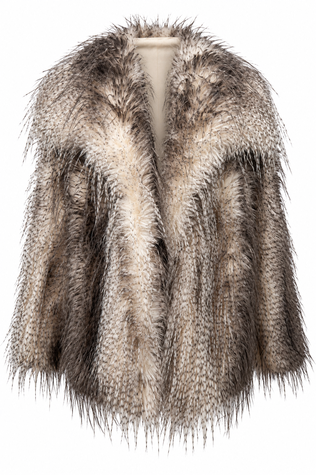 Emmalyn Two Tone Faux Feather Coat