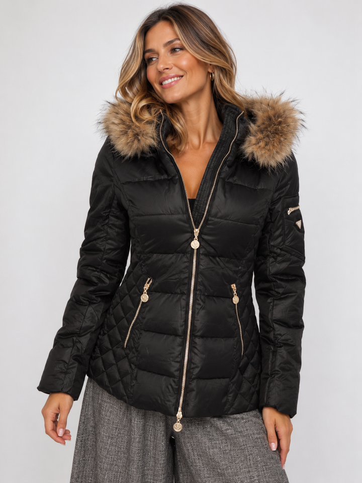 Eclipse Quilted Coat Black