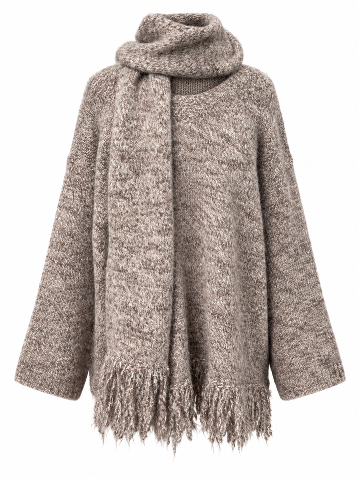 Robyn Scarf & Jumper Set Cappuccino